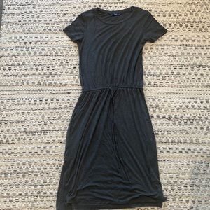 Simier Fariry Gray Waist Tie Dress
